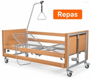REPAS: Pečovatelské polohovací lůžko s kovovým roštem pro perfektní hygienu a vyšší zatížení