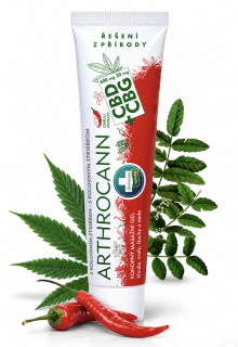Hřejivý CBD gel s kapsaicinem ANNABIS ARTHROCANN 75 ml