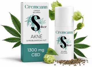 Lokální BIO krém pro problematickou pleť s CBD CREMCANN SILVER