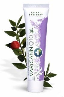 Konopný gel pro péči o pokožku při křečových žilách VARICANN Q10 75 ml