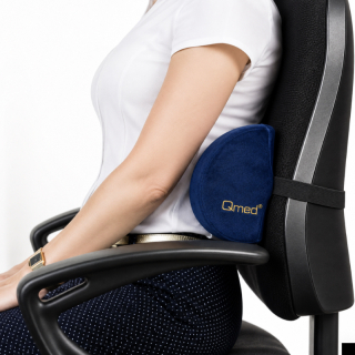 Bederní polštář z paměťové pěny Qmed Lumbar Half Roll