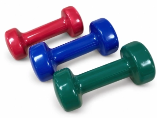 Lehké činky na cvičení 0,5 kg, 1 kg a 1,5 kg