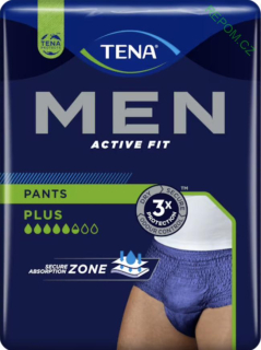 Pánské inkontineční spodní prádlo TENA Men Pants Plus Blue 5,5/8 (S/M+L/XL)