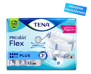 Inkontinenční kalhotky s pásem TENA Flex Plus 6,8 (S/M/L/XL)