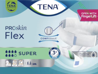 Inkontinenční kalhotky s pásem TENA Flex Super 7/8 (S/M/L/XL)